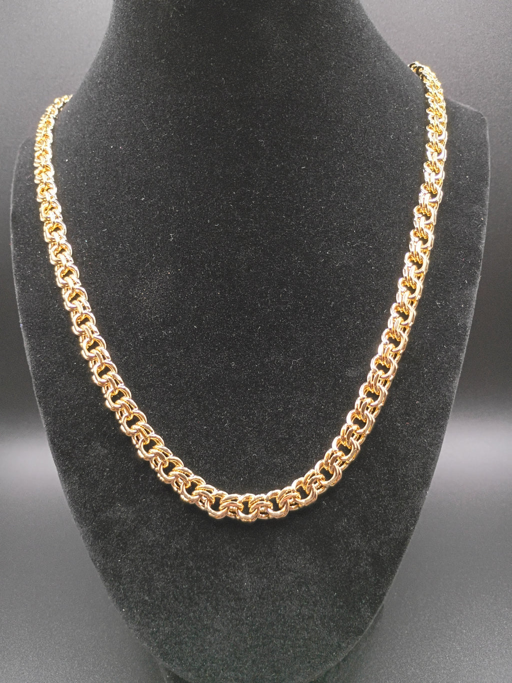 Chino Link 8MM Gold & Rhodium Plated Chain