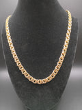 Chino Link 8MM Gold & Rhodium Plated Chain