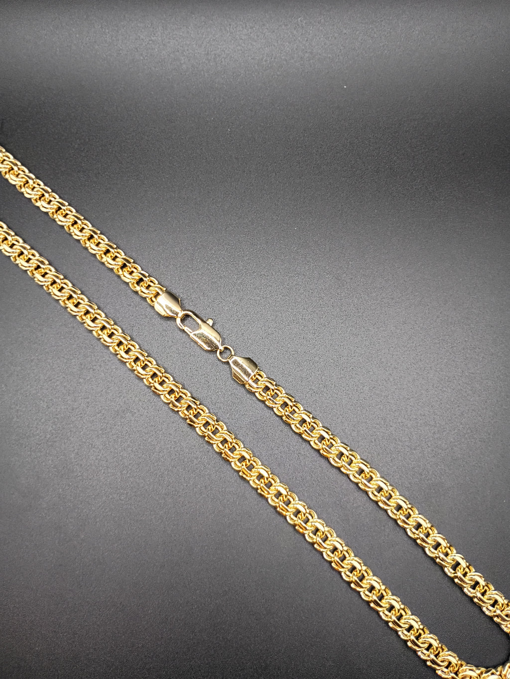 Chino Link 8MM Gold & Rhodium Plated Chain