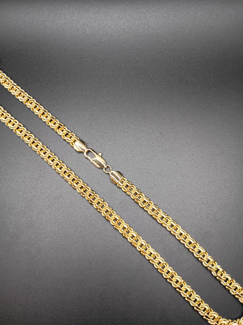 Chino Link 8MM Gold & Rhodium Plated Chain