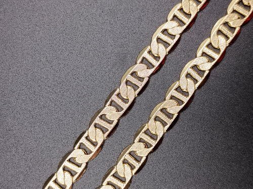 Mariner Link 6mm Gold & Rhodium Plated