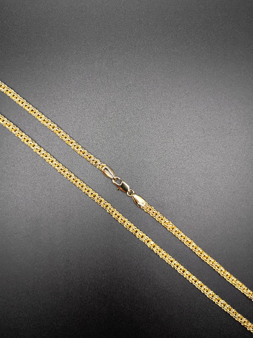 Chino Link 3MM Gold & Rhodium Plated Chain